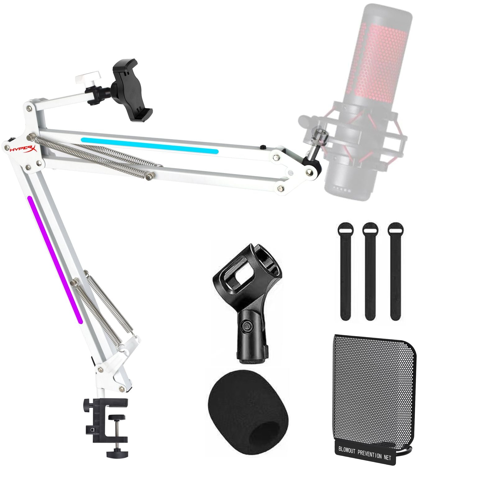 Hyperx Stand Mic RGB, streaming equipment