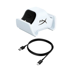 HyperX ChargePlay Duo Charging Station for PS5 – 2 DualSense Controllers, White