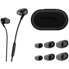 HyperX Cloud Earbuds II Wired 3.5mm Low - profile 90° Plug Gaming Headphones with Built - in Mic & Mobile Multifunction Button for