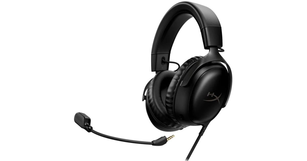 HyperX Cloud III DTS:X Spatial Virtual 3D Surround Sound Gaming Headset w/ Improved Bass & Superior Noise-cancelling Mic Quality & Onboard Controls , Multiplatform Compatibility (USB-C, USB-A, and 3.5mm) - Blackout
