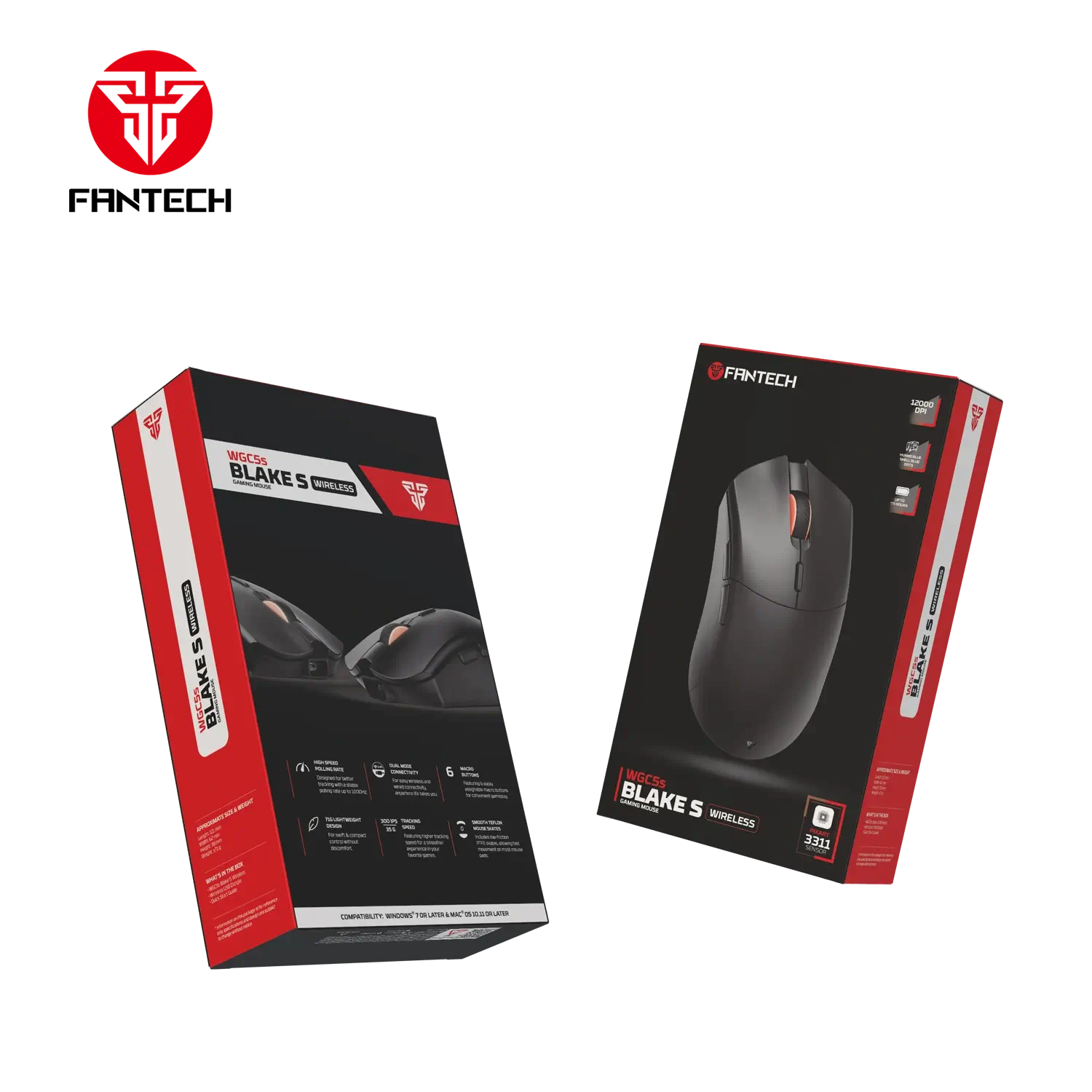 Fantech wireless gaming mouse for computer setup