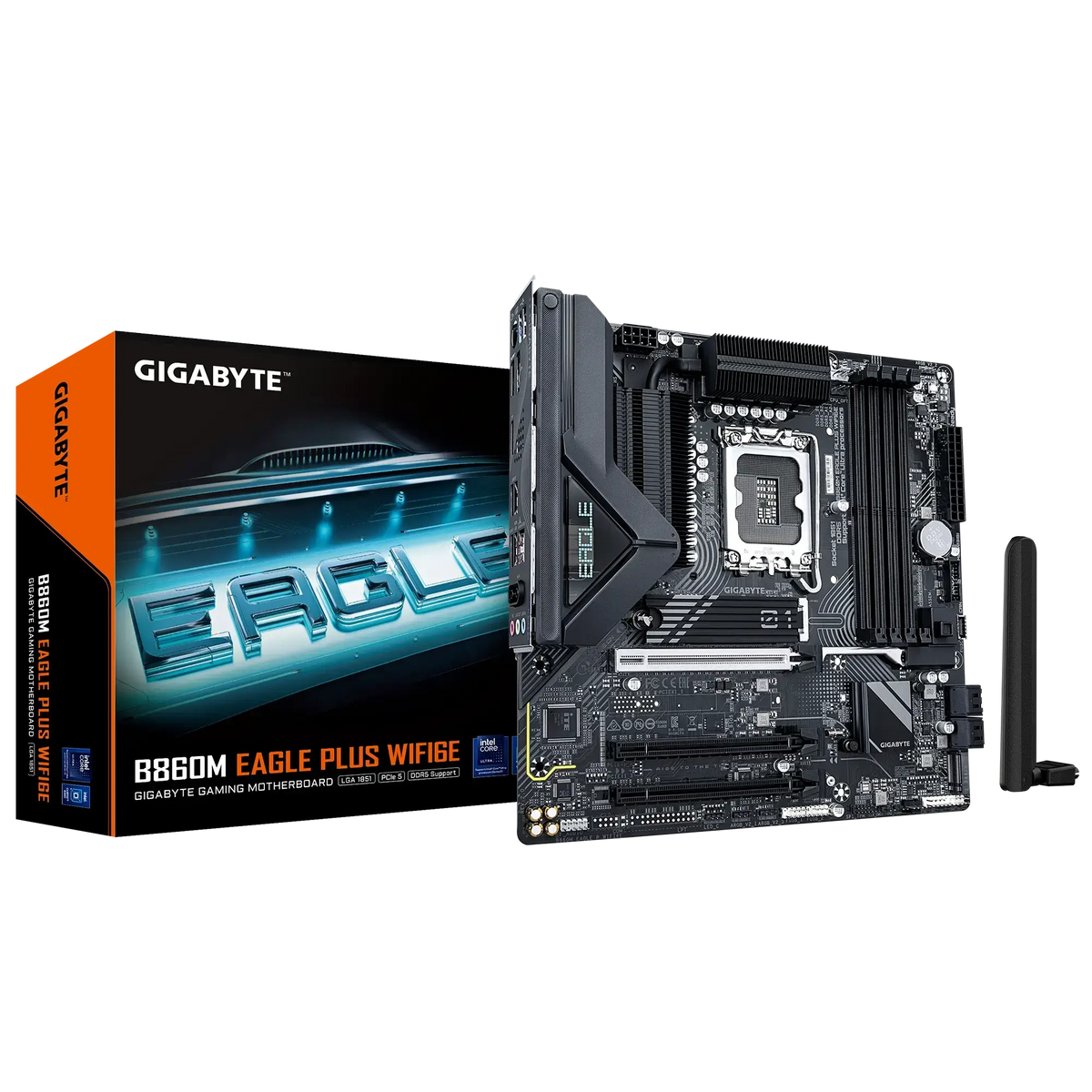 GIGABYTE B860M EAGLE PLUS WIFI6E & BLUETOOTH DDR5 MOTHERBOARD - For ULTRA Processor