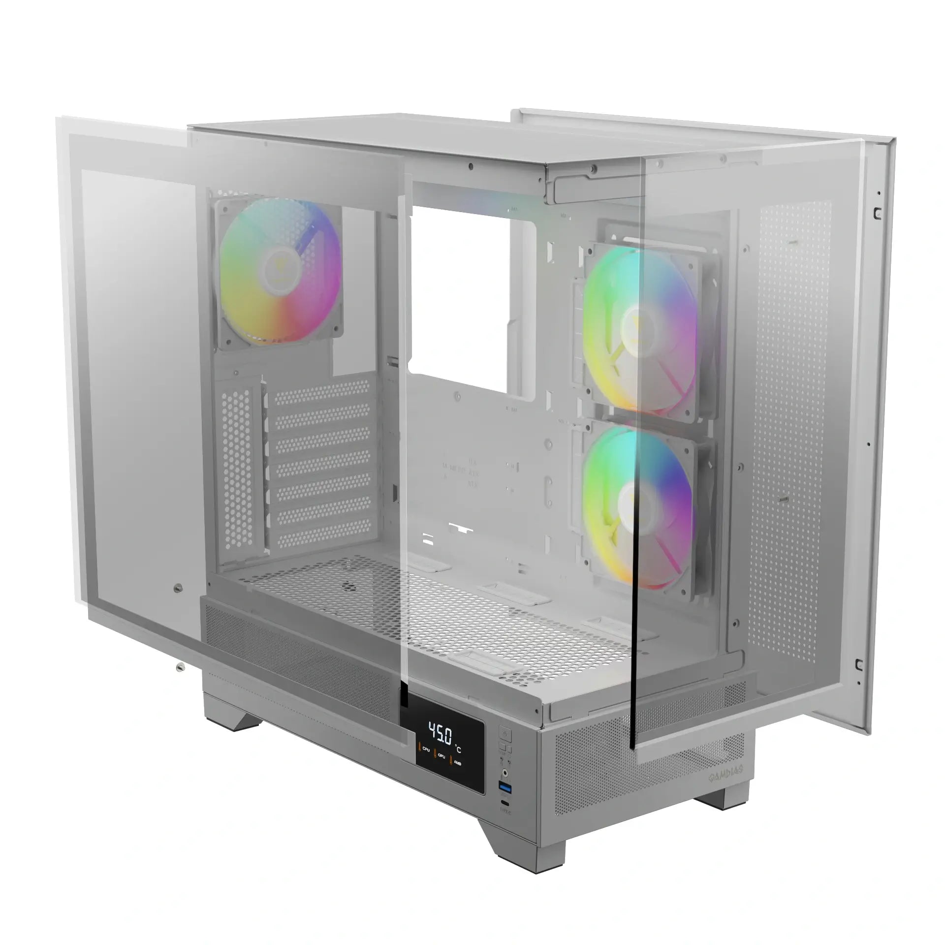 Gamdias Atlas M1 Argb Tower Gaming Case White Gamdias Atlas M1 Argb Tower Gaming Case White
