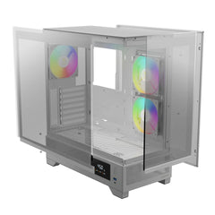 GAMDIAS ATLAS M1 ARGB MID TOWER GAMING CASE - WHITE