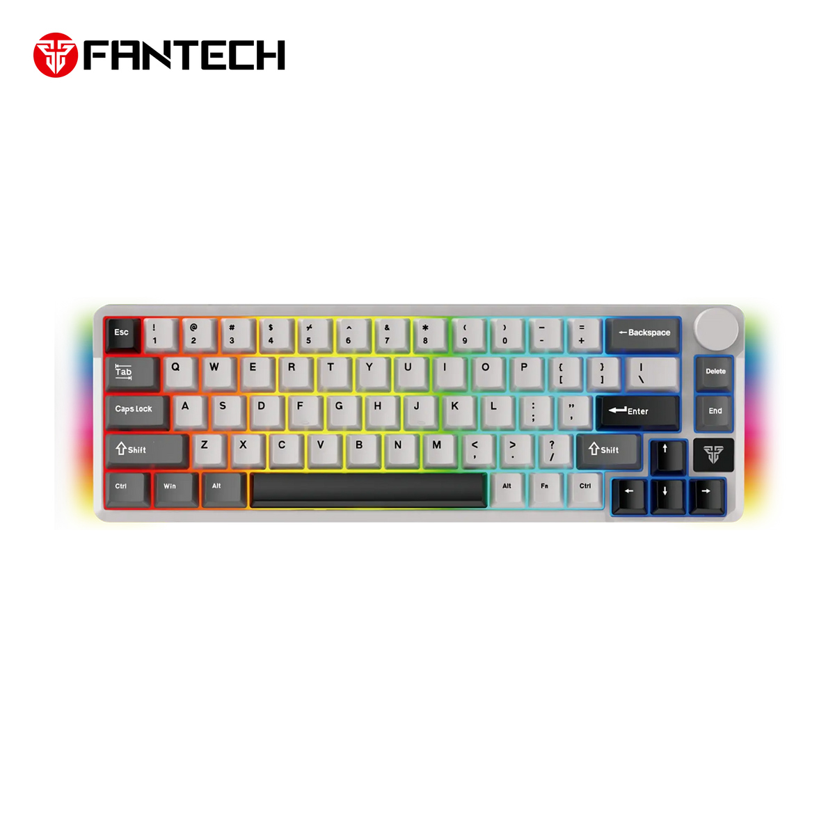 Fantech Mk919 Atom Pro66 Mechanical Gaming Keyboard Grey 3 Mode Connection Blue Switch