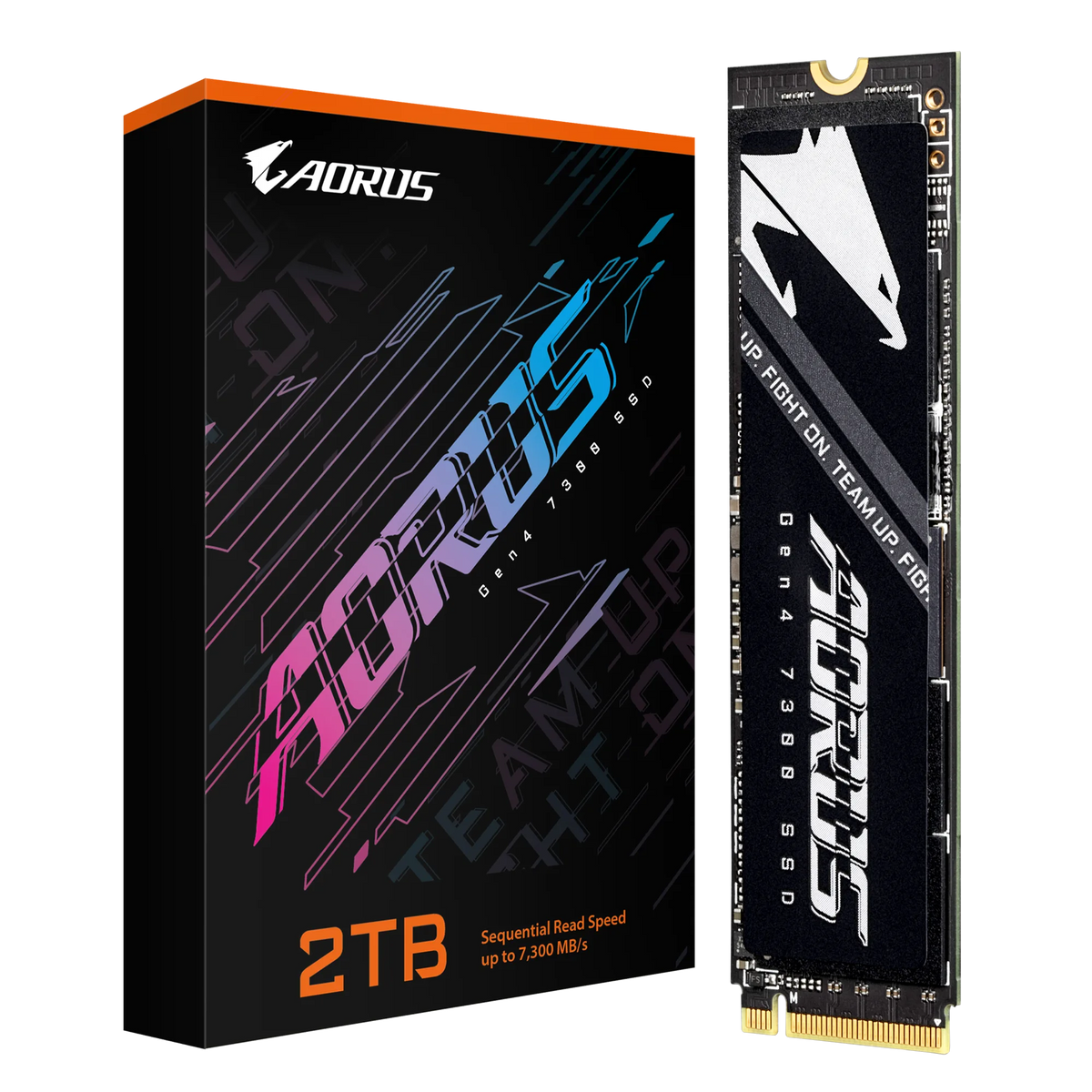 GIGABYTE AORUS Gen4 7300 2TB M.2 NVME PCIe 4.0 SSD with Heat Spreader - PS5 Ready