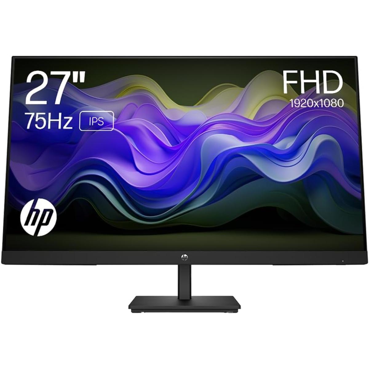 Hp V27i G5 27" Ips Full Hd 75hz Micro Edge Bezel Low Blue Light Filter Amd Freesync W/ Display Port , Vga & Hdmi Input Black - CompuMe