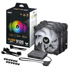 Asus TUF Gaming TF120 ARGB Fan - Triple Fan Kit with ARGB Controller