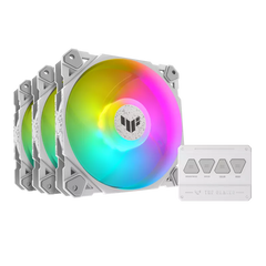 ASUS TUF Gaming TF120 ARGB Case Fan, Aura Sync Compatibility, 12cm 3in1 Fan White