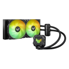 ASUS TUF Gaming LC II 240 ARGB Liquid Cooler With Aura Sync, 240MM Radiator, 2*120MM TUF ARGB Fans Black