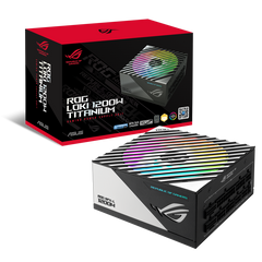 ASUS ROG Loki 1200T SFX-L 80 Plus Titanium Fully Modular Power Supply, 1200W Power ARGB-Illuminated Fan & Aura Sync