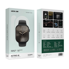 Green Lion Active 49/49MM Smart Watch Black
