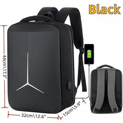 S2252 Hard Shell Business Backpack Usb Port Waterproof Travel Backpack