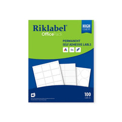 Riklabel Sticky Label A4, 2 Pieces