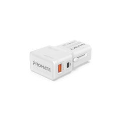 Promate TriPlug-PD20 White Travel Adapter 20W