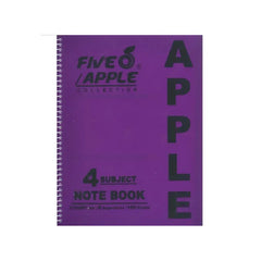 Five Apple Note Book A4 4 Subjects