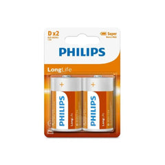 Philips Batteries Zinc D (2 Pack)