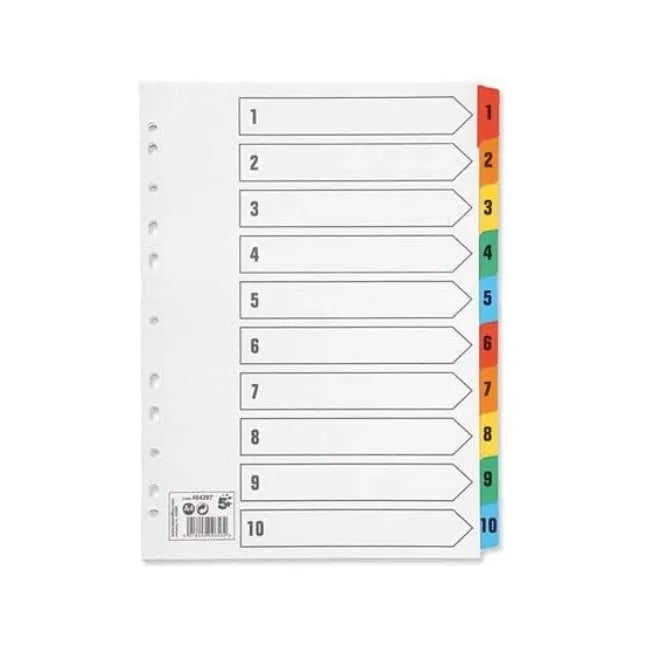 1-10 Plastic Dividers