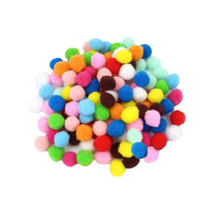Fluffy PomPom Balls Multi colors