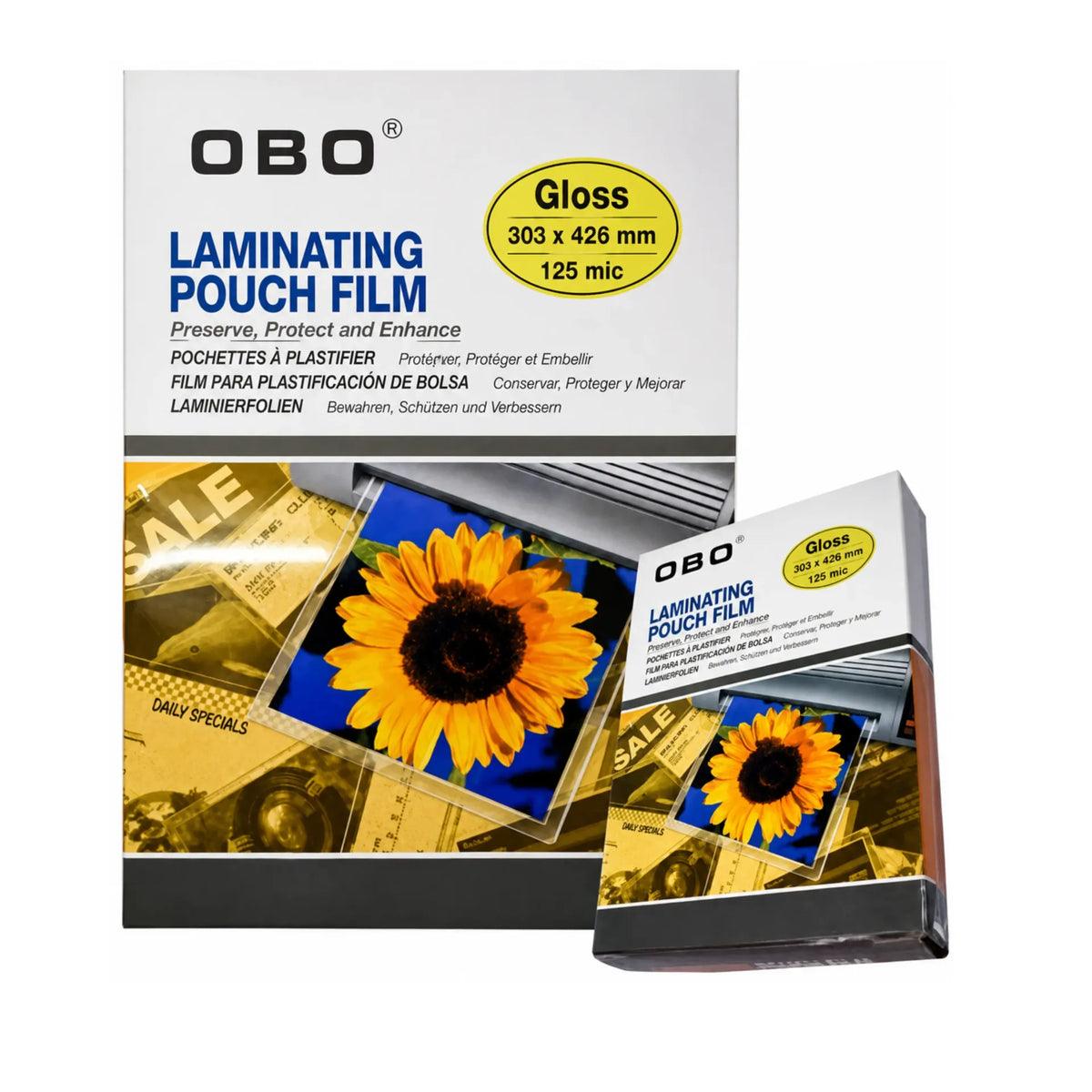 OBO Laminating Pouch A3 125C Packet of 100pcs