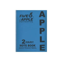 Five Apple Note Book A5 2 Subject