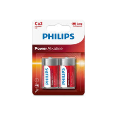 Philips Batteries Power Alkaline C (2 Pack)