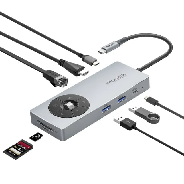 Promate ComandHub-Pro, USB-C Hub