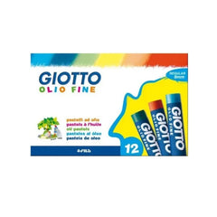 GIOTTO Oil Pastel Fine 9mm, Pack of 12