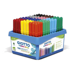 GIOTTO Turbo Maxi Color School Box, Pack of 108