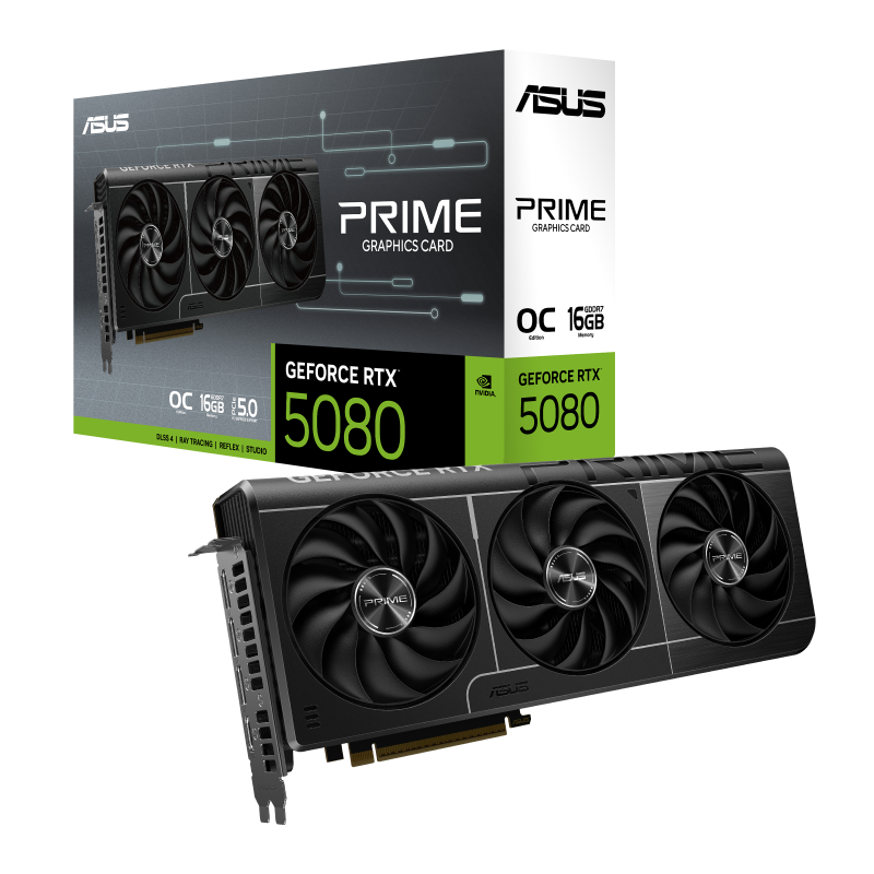 ASUS PRIME GeForce RTX™ 5080 16GB GDDR7 OC- Graphics Card