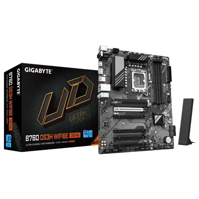 GIGABYTE B760 DS3H WIFI6E GEN5 ATX DDR5 MOTHERBOARD