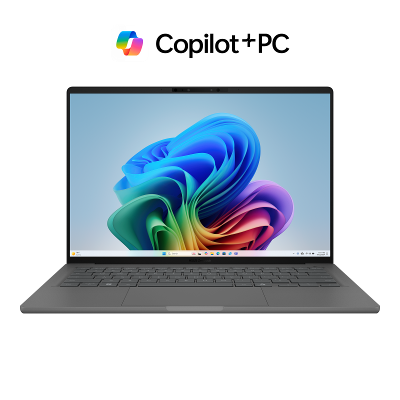 ASUS Zenbook 14 OLED NEW Snapdragon X Elite X1E 78 100 Processor Qualcomm Adreno GPU 16GB LPDDR5X Huge-Battery 14" FHD+ OLED Windows 11 Home - Iceland Gray