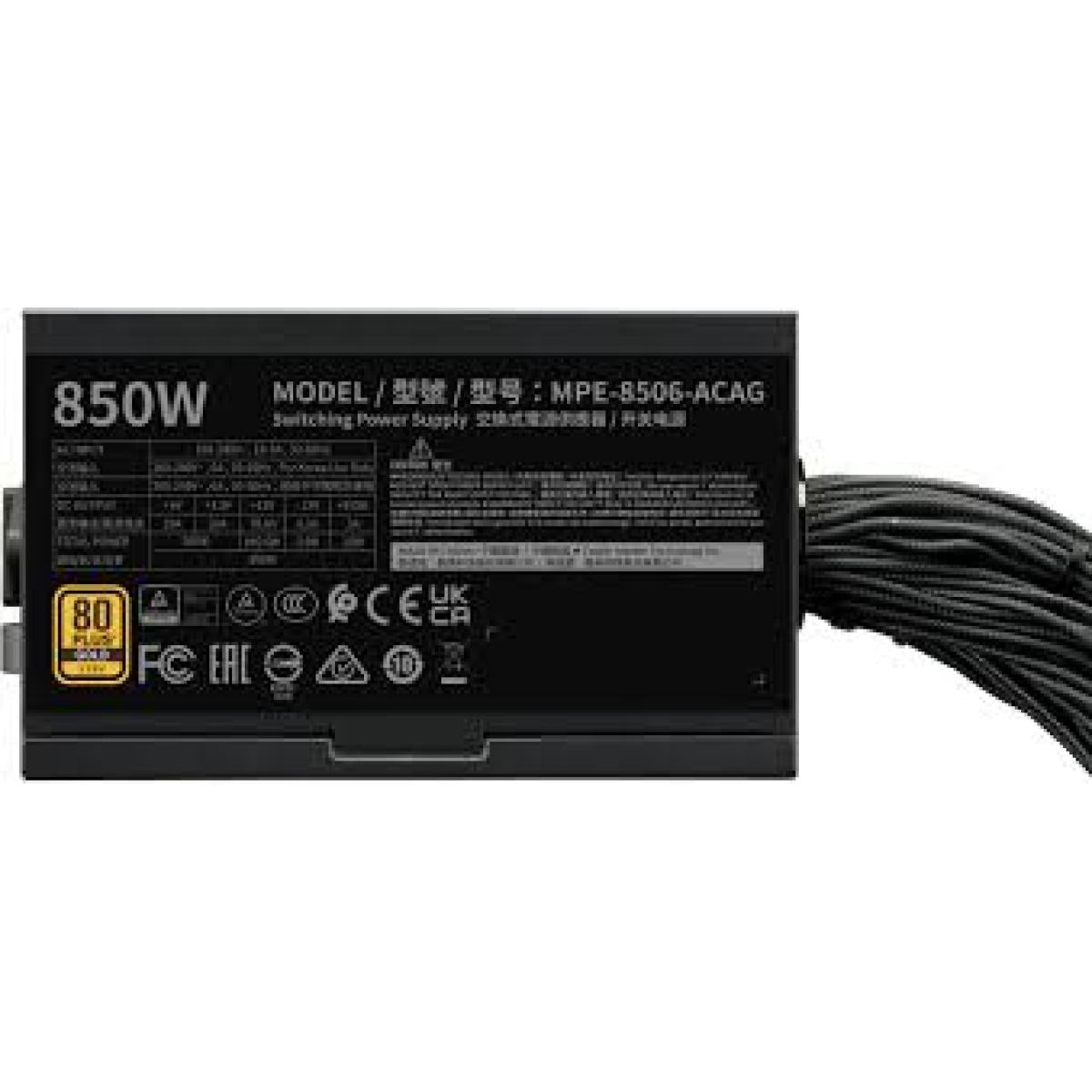 Cooler Master 850 PCIe power supply for PC power delivery
