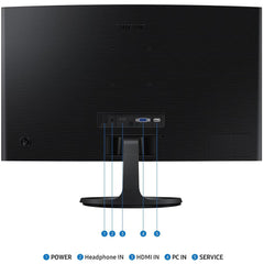 Samsung S3 Essential (D362) 24" Full-HD, VA Curved Monitor, 100Hz, 4MS (GTG), Narrow Border Design, Eye-Care Mode & Flicker Free