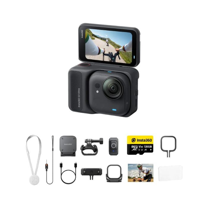 INSTA360 GO Ultra Cycling Bundle Midnight Black - INST - CINSABE with action cameras