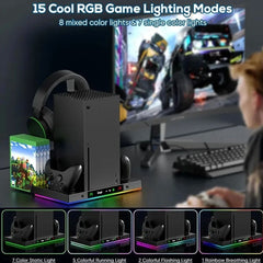 Ipega Pg - XBX023S Charging Dock for Xbox Series x RGB Cooling Fan Base Game