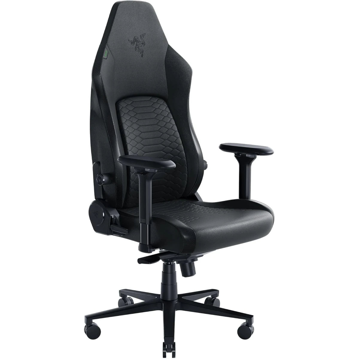 RAZER Iskur V2 Gaming Chair, High Density Foam Cushions, EPU Leather, 4D Armrests, 136kg Max Weight, Swivels & Responds, Reactive Seat Tilt & Up to 152° Recline, Black