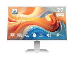 MSI PRO MP273W E14A White Monitor 27-inch FHD IPS 144Hz 1ms HDR Ready - Built-in Speaker