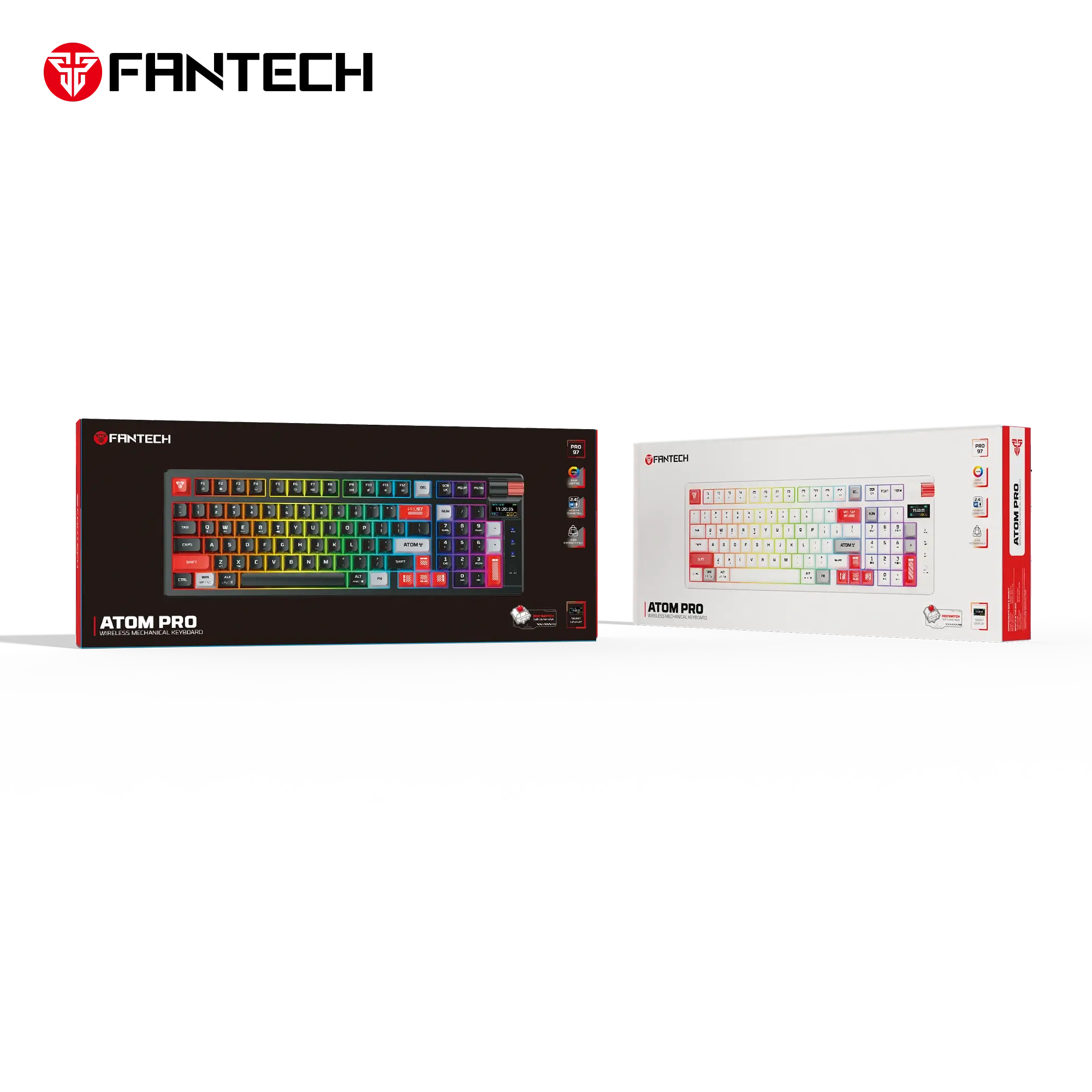 Fantech wireless mechanical gaming keyboard for computer setup