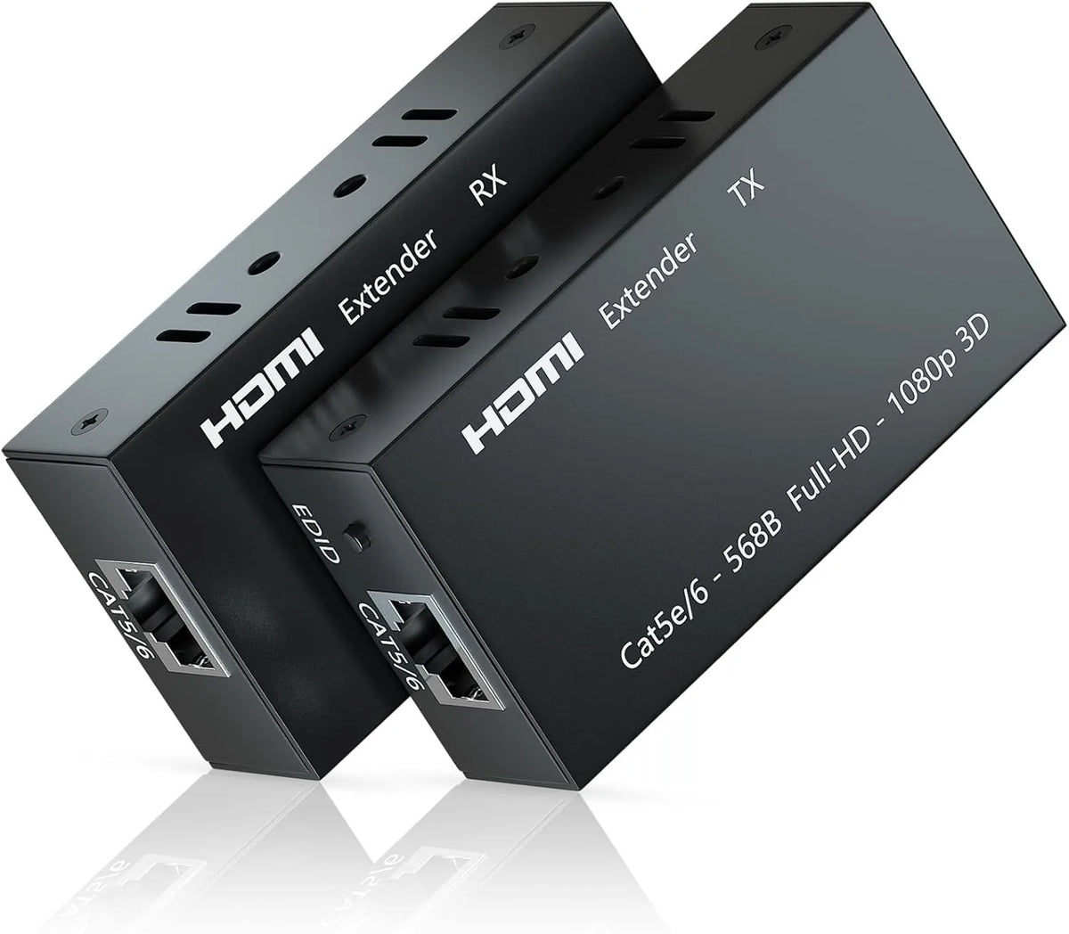 Hdmi Extender Over Cat6 Up To 60 Meters Transmitter Sender With Power Fhd 3d
