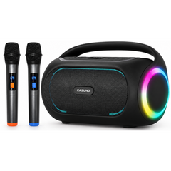 Kasung Party 40 Bluetooth Party Speaker 60W RMS with 2 Wireless Microphones - Black