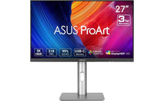 ASUS ProArt PA27JCV 27” 5K HDR Professional Monitor 5K (5120 x 2880), IPS, 99% DCI-P3, 100% sRGB, ΔE < 2, USB-C PD 96W, Calman Verified, Color Accurate, Auto KVM, LuxPixel & Speakers