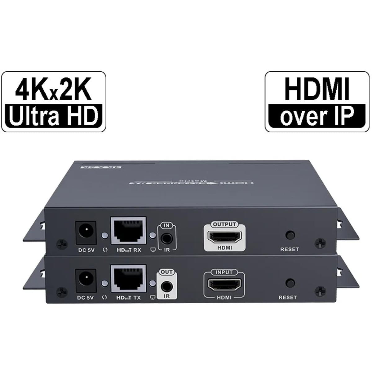 Lenkeng LKV683MATRIX Matrix Extender HDMI over IP 120m 4K 30Hz Zero Latency Transmitter (TX) & Receiver (RX) Kit