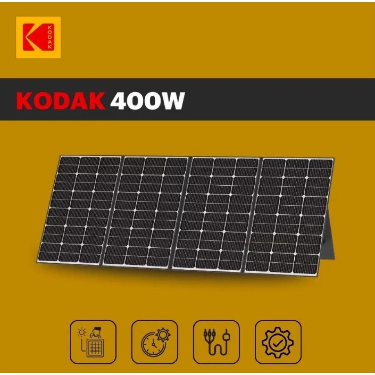 Kodak 400W Portable Solar Panel 23% Conversion Rate , Multiple, Wide compatibility , Magnetic w/ IP65 Waterproof Rating & Adjustable legs , MC4 / MC4 Compatible