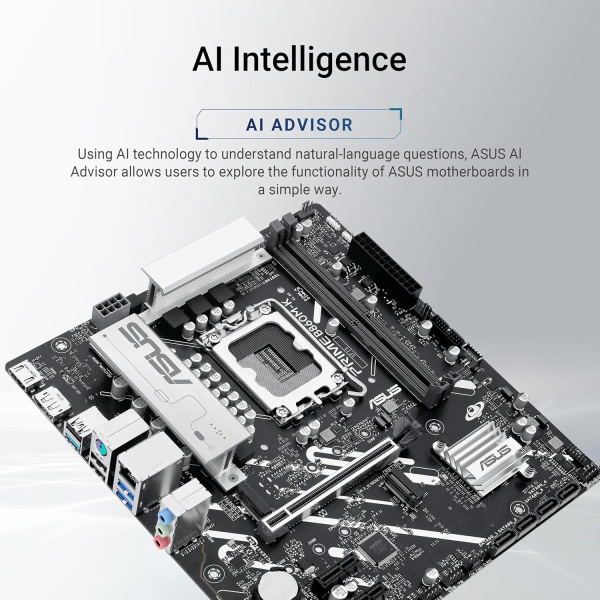 ASUS PCIe motherboard for desktop computer builds