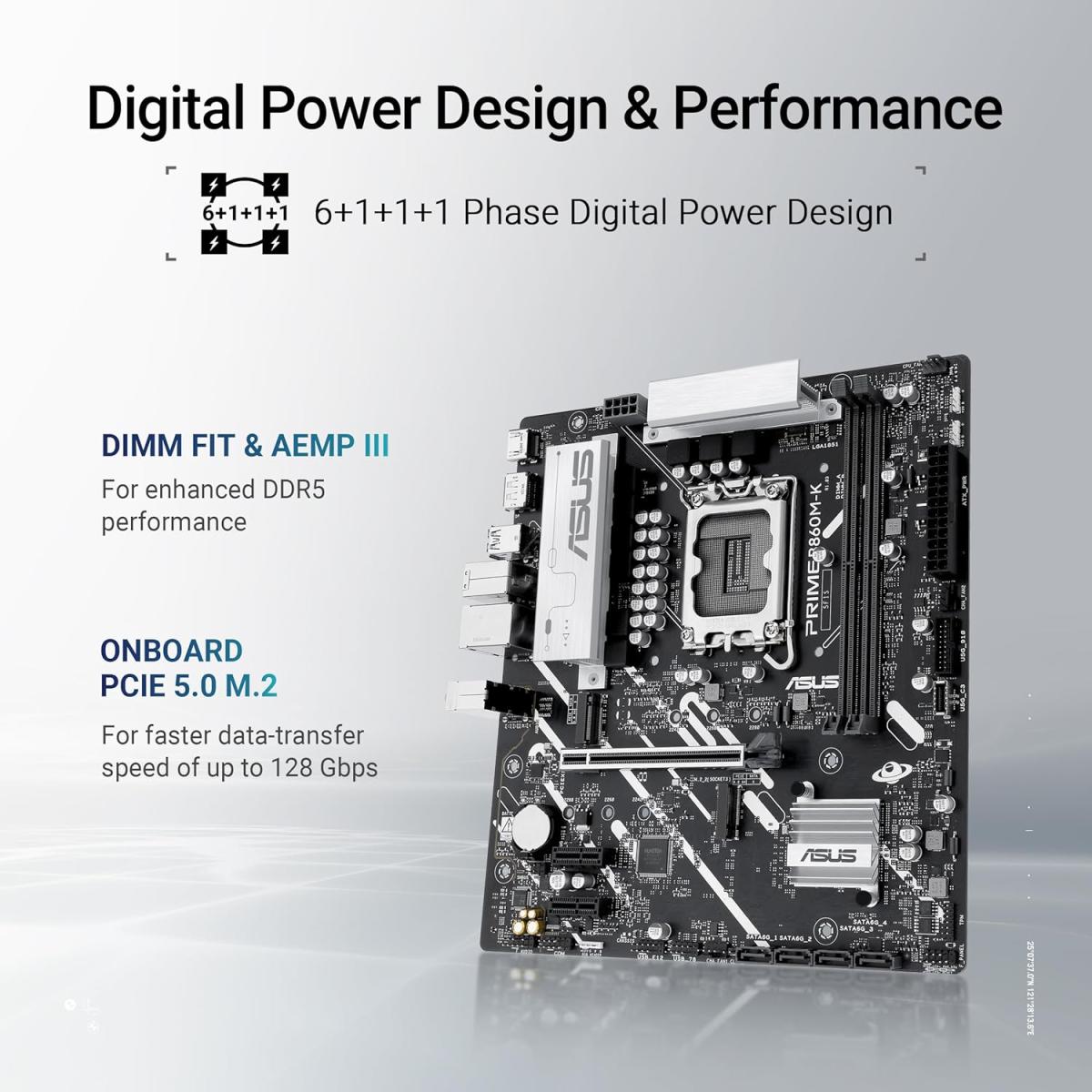 ASUS PCIe motherboard for desktop computer builds