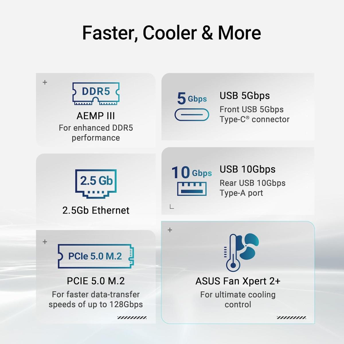 ASUS PCIe motherboard for desktop computer builds