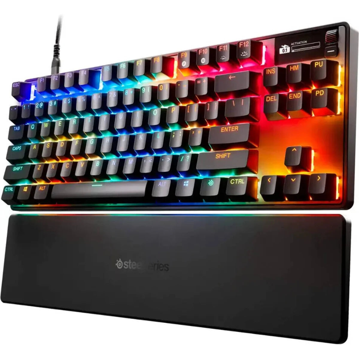 SteelSeries wired mechanical gaming keyboard for computer setup
