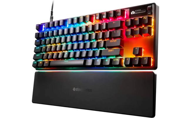 SteelSeries wired mechanical gaming keyboard for computer setup
