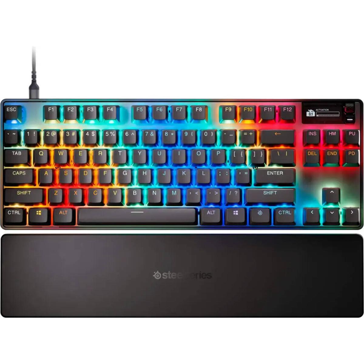 SteelSeries wired mechanical gaming keyboard for computer setup